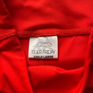 Tiger Friday Red Dancewear Top - Child Large